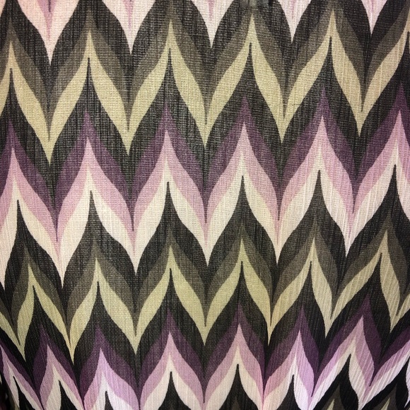 Print blouse w/ tie waste - Picture 5 of 6